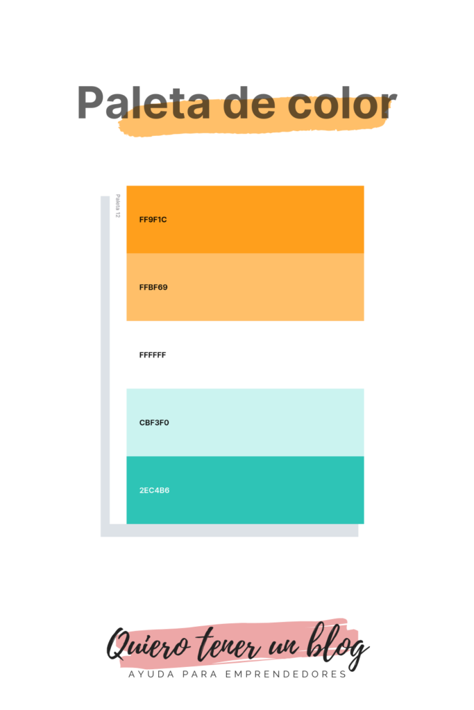 Colores de diseño para una marca