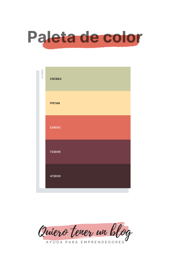 Paleta de colores tierra