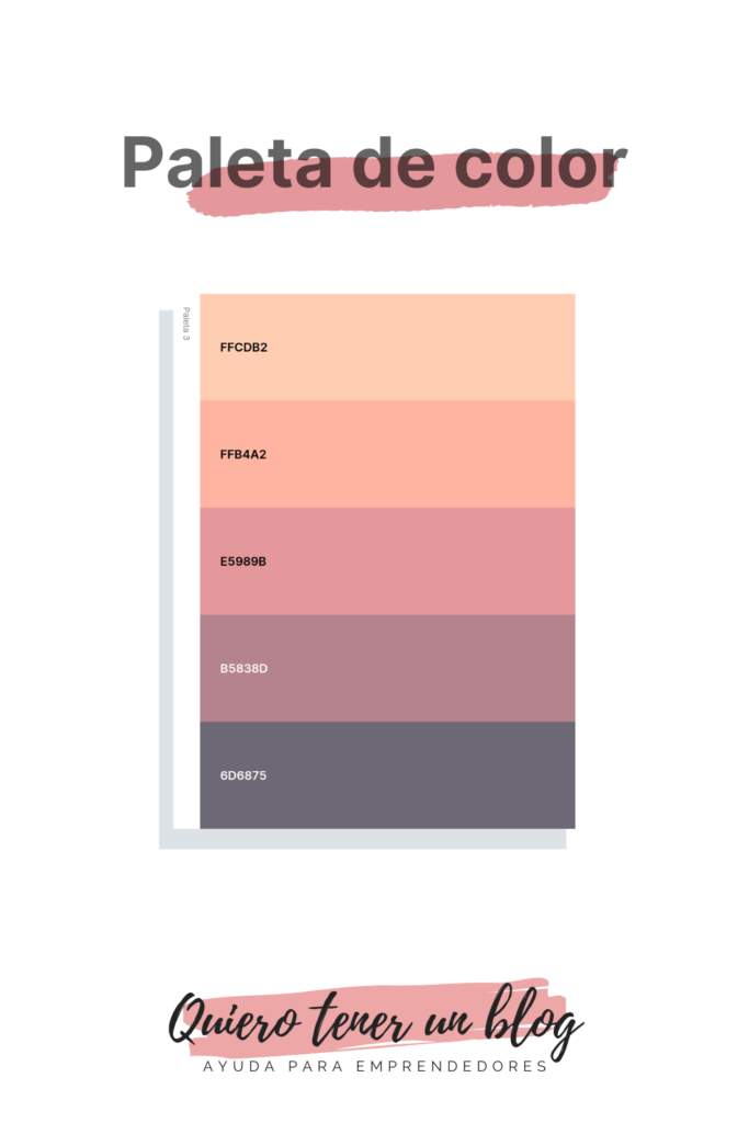 Paleta de color para identidad de marca