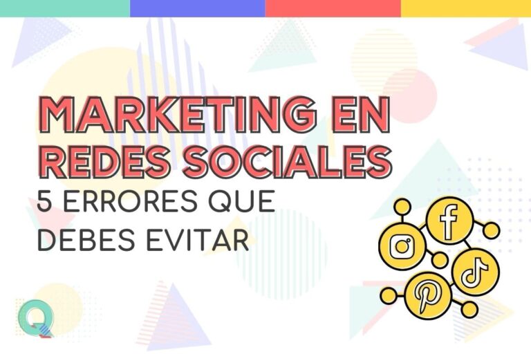 Errores al crear una estrategia de marketing en redes sociales