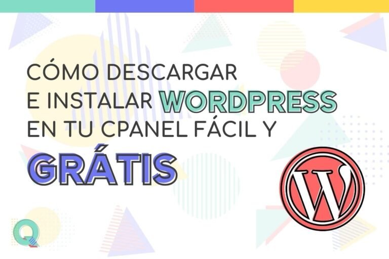 Cómo descargar e instalar wordpress en cpanel gratis